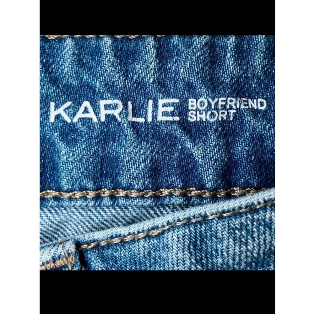 DL1961 Karlie Boyfriend Shorts in Distressed Blue Denim Women’s 27 - Picture 6 of 8